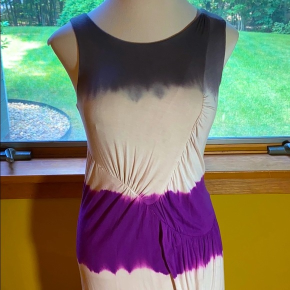 NWT’s Sloan Tie-Dye Purple & Grey Tank Dress Sz M - Picture 4 of 7